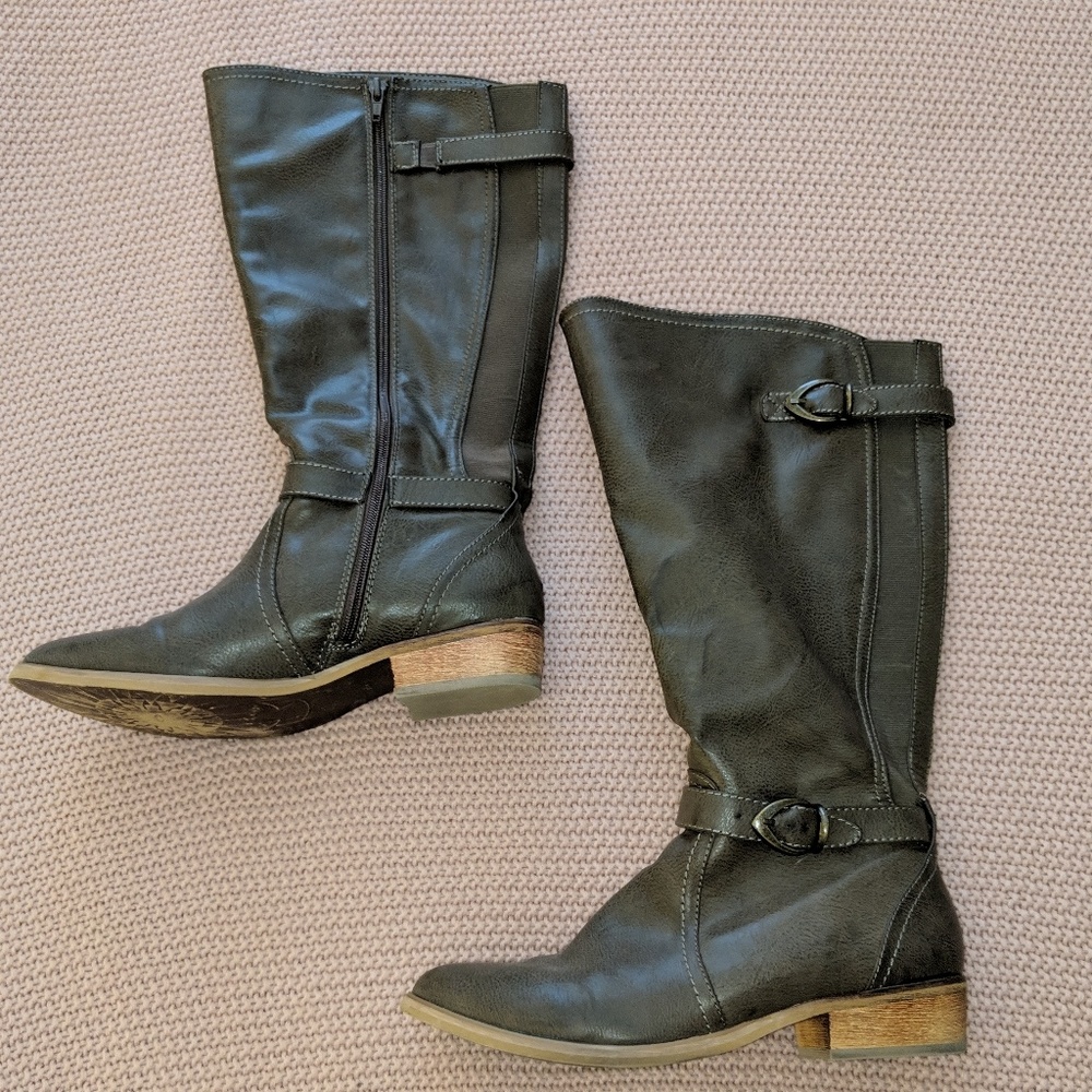 Wide Calf Riding Boots